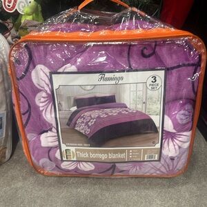 Purple Floral Bedding Set